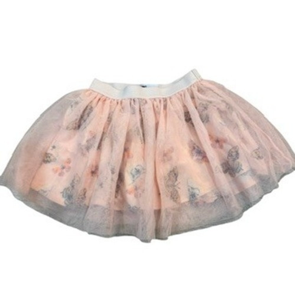 Epic Threads Tutu Skirt Pink Butterfly Print Tulle Layered Kids Size 5 - Picture 2 of 4